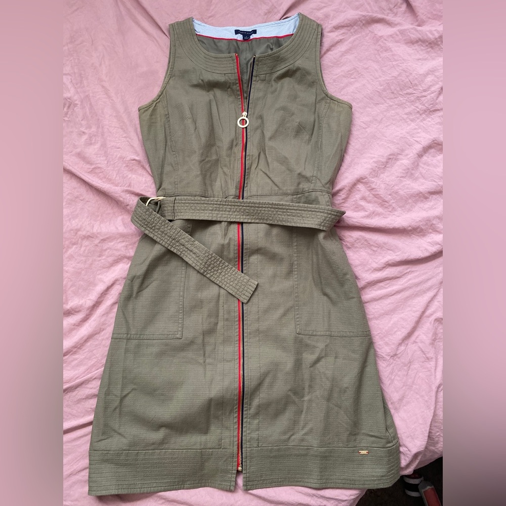 Tommy Hilfiger green Midi Dress